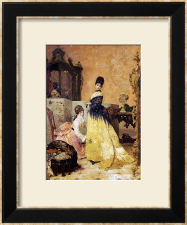The New Dress by Alfred Emile Leopold Stevens Pricing Limited Edition Print image