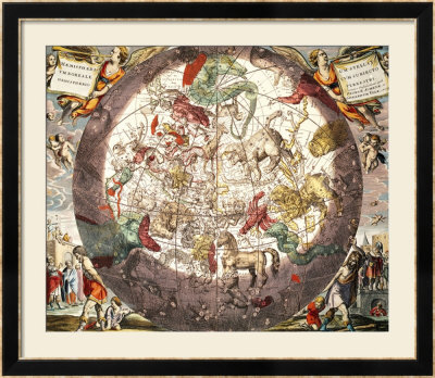 Northern (Boreal) Hemisphere, From Atlas Coelestis, Engraved By Pieter Schenk (1660-1719) by Andreas Cellarius Pricing Limited Edition Print image