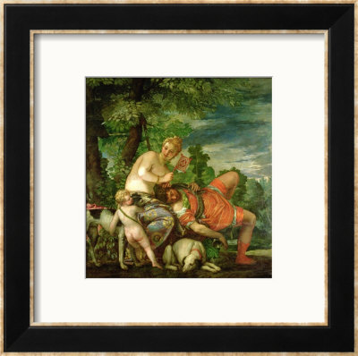 Venus And Adonis, 1580 by Paolo Veronese Pricing Limited Edition Print image