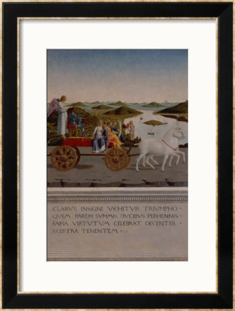 Triumph Of Federigo Da Montefeltro, Duke Of Urbino, Federigo And The Four Cardinal Virtues by Piero Della Francesca Pricing Limited Edition Print image