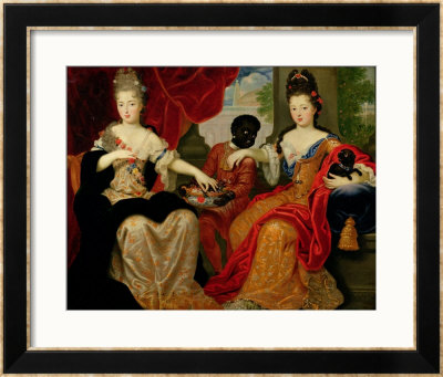 Portrait Of Francoise-Marie De Bourbon And Louise-Francoise De Bourbon by Philippe Vignon Pricing Limited Edition Print image