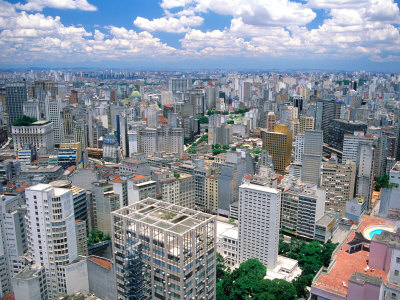 Aerial View Of Sao Paulo, Brazil by David R. Frazier Pricing Limited Edition Print image