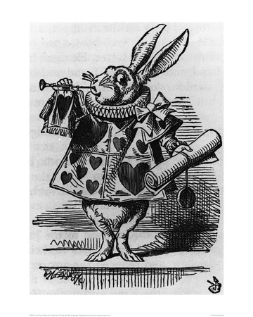 Rabbit With Trumpet by Sir John Tenniel Pricing Limited Edition Print image
