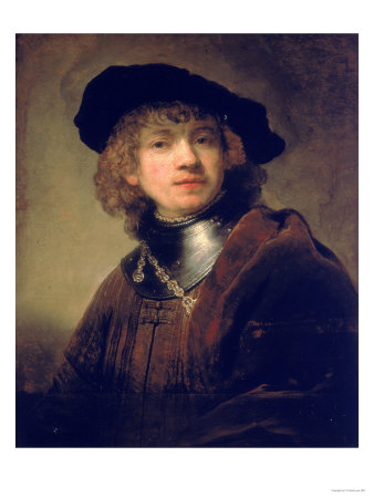 Self-Portrait As A Young Man, Uffizi Gallery, Florence by Rembrandt Van Rijn Pricing Limited Edition Print image