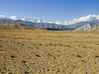 Annapurna And Dhaulagiri From The North, In Mustang by Stephen Sharnoff Pricing Limited Edition Print image