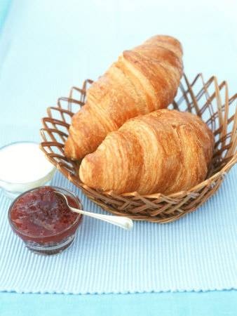Two Croissants In Basket by David Loftus Pricing Limited Edition Print image