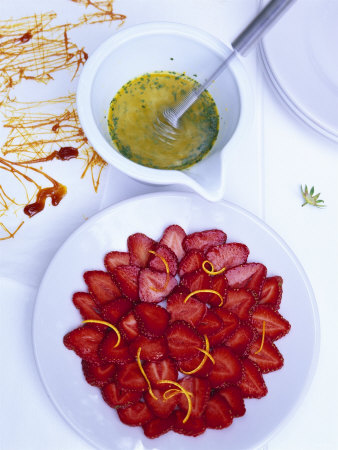 Making Strawberry Carpaccio by Jörn Rynio Pricing Limited Edition Print image