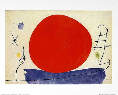 Ohne Titel (Rote Sonne), C.1967 by Joan Miró Pricing Limited Edition Print image