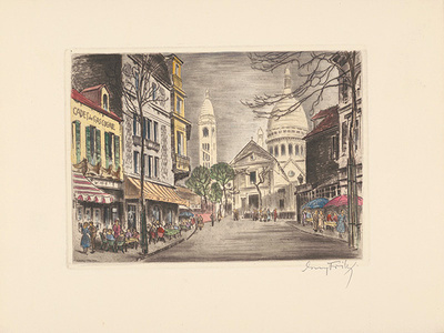 Paris, Montmartre by Fritz Pricing Limited Edition Print image