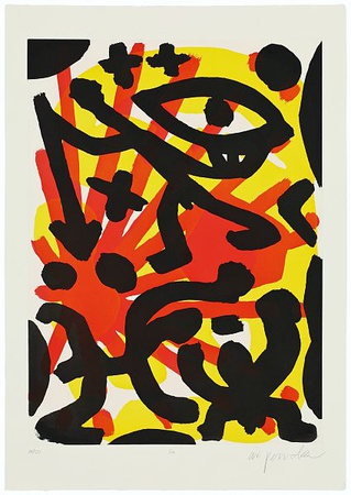 Serie Ii Sie (Rot-Gelb) by A. R. Penck Pricing Limited Edition Print image