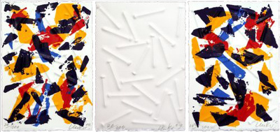 Serie Splitter 3 Blatt by Gunther Uecker Pricing Limited Edition Print image