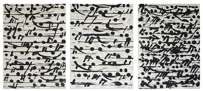 Notationen 3 Blatt by Gunther Uecker Pricing Limited Edition Print image