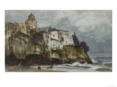 Sketch In Italy: Genoa, C.1880 by Karl Heffner Pricing Limited Edition Print image