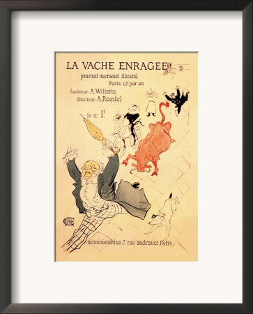 La Vache Enragee by Henri De Toulouse-Lautrec Pricing Limited Edition Print image