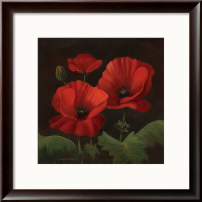 Vibrant Red Poppies I by Gloria Eriksen Pricing Limited Edition Print image