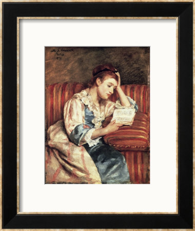 Young Woman Reading by Mary Cassatt Pricing Limited Edition Print image