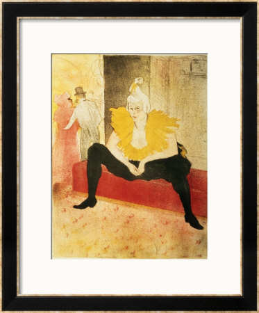 Seated Female Clown, Mlle. Cha-U-Kao, 1896 by Henri De Toulouse-Lautrec Pricing Limited Edition Print image