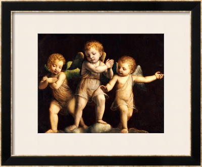 Three Cherubs by Bernandino Luini Pricing Limited Edition Print image