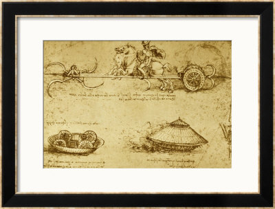 Military Inventions Sketches by Leonardo Da Vinci Pricing Limited Edition Print image