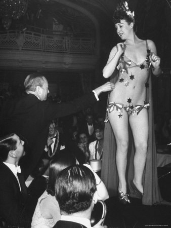 Famous Burlesque Star Stripper Gypsy Rose Lee Getting A $10 Star Plucked From Her Nude Netting by John Phillips Pricing Limited Edition Print image