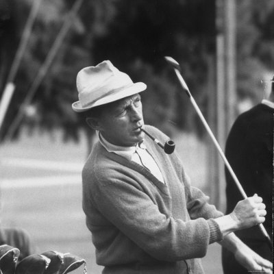 Entertainer Bing Crosby At The Palm Springs Golf Classic by Allan Grant Pricing Limited Edition Print image