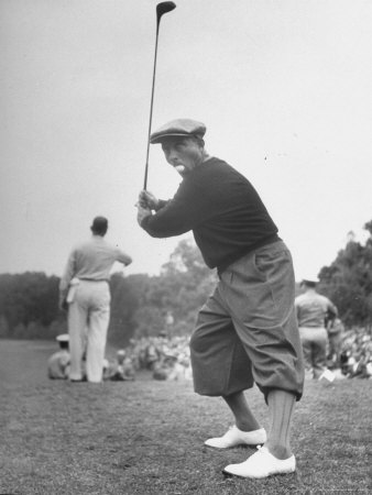 Bing Crosby Playing In The National Celebrities Golf Tournament by Francis Miller Pricing Limited Edition Print image