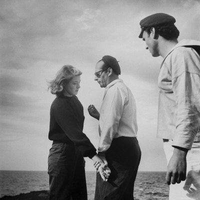 Ingrid Bergman, With Her Lover, Movie Director Roberto Rossellini, During Filming Of Stromboli by Gordon Parks Pricing Limited Edition Print image