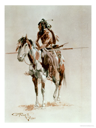 Powder Face, 1903 by Charles Marion Russell Pricing Limited Edition Print image