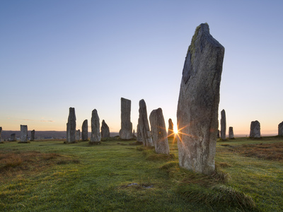 The Sun Rises At Callanish Stone Circle, Isle Of Lewis, Outer Hebrides, Scotland, United Kingdom, E by Lizzie Shepherd Pricing Limited Edition Print image