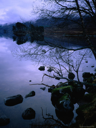 Loch Ossian In The Scottish Highlands by Graeme Cornwallis Pricing Limited Edition Print image