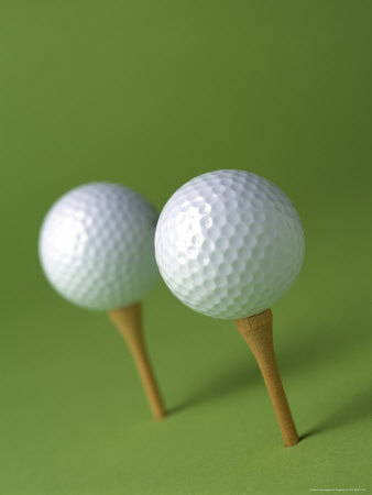 Golf Balls On Tees by Fogstock Llc Pricing Limited Edition Print image