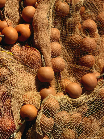 Detail Of Fishing Net, Sitia, Crete, Greece by Jon Davison Pricing Limited Edition Print image