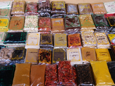 Spices For Sale, Candikuning, Bali, Indonesia by Bernard Napthine Pricing Limited Edition Print image