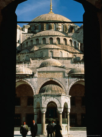 Entrance To Inner Courtyard Of Sultan Ahmet Camii (Blue Mosque), Istanbul, Turkey by Jeff Greenberg Pricing Limited Edition Print image