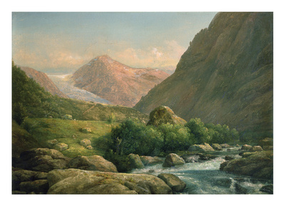 Bonhus Glacier (Oil On Canvas) by Hans Leganger Reusch Pricing Limited Edition Print image