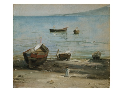 From Sorrento, 1834 (Oil On Board) by Thomas Fearnley Pricing Limited Edition Print image