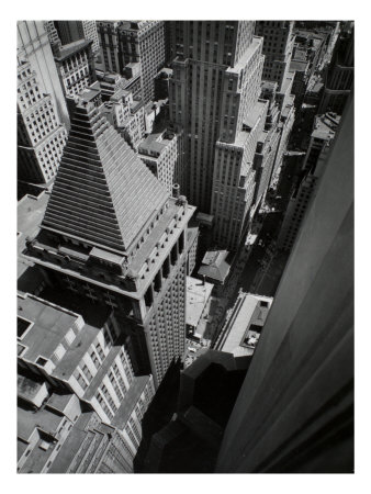 Wall Street, From Roof Of Irving Trust Co. Building, Manhattan by Berenice Abbott Pricing Limited Edition Print image