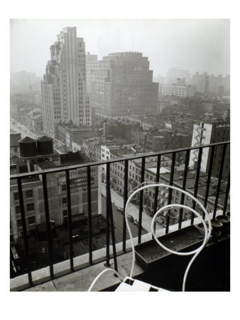 General View From Penthouse, 56 Seventh Avenue, Manhattan by Berenice Abbott Pricing Limited Edition Print image