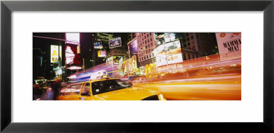 Yellow Taxi On The Road, Times Square, Manhattan, New York City, New York, Usa by Panoramic Images Pricing Limited Edition Print image
