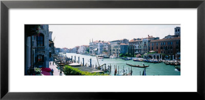 Boats And Gondolas In A Canal, Grand Canal, Venice, Italy by Panoramic Images Pricing Limited Edition Print image
