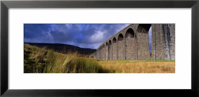 Low Angle View Of A Viaduct, Ribblehead Viaduct, North Yorkshire, England, United Kingdom by Panoramic Images Pricing Limited Edition Print image