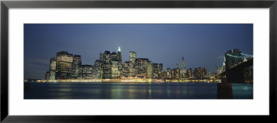 Buildings On The Waterfront, New York City, New York State, Usa by Panoramic Images Pricing Limited Edition Print image