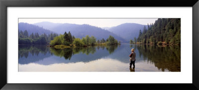 Fishing, Lewiston Lake, California, Usa by Panoramic Images Pricing Limited Edition Print image