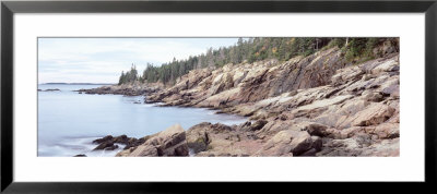 Rock Formation On Granite Coastline, Acadia National Park, Mount Desert Island, Maine, Usa by Panoramic Images Pricing Limited Edition Print image