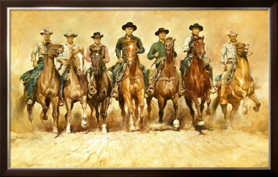 Magnificent Seven (1960) by Renato Casaro Pricing Limited Edition Print image