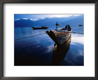 Fishing Boat In Coastal Lagoon In Central Vietnam, Lang Co, Thua Thien-Hue, Vietnam by Stu Smucker Pricing Limited Edition Print image