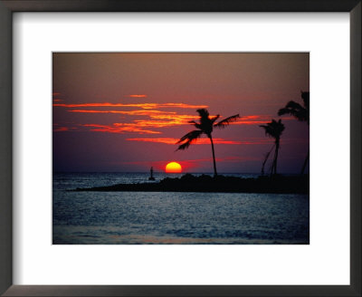 Sunset Behind Tropical Island, Maldives by Michael Aw Pricing Limited Edition Print image