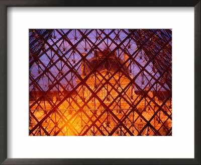 The Louvre Through It's Glass Pyramid, Paris, France by Richard I'anson Pricing Limited Edition Print image