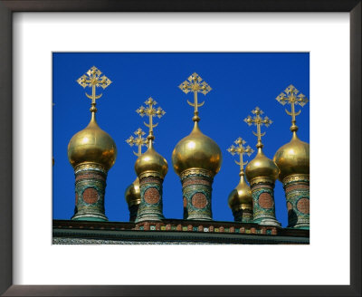 Golden Domes Of Terem Palace, Kremlin, Moscow, Russia by Jonathan Smith Pricing Limited Edition Print image