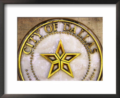 City Crest On City Hall, Dallas, Texas by Richard Cummins Pricing Limited Edition Print image